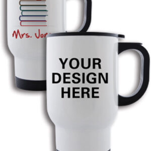Personalised Travel Mug White - Image 1