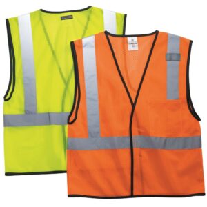 Economy Single Pocket Hook & Loop Mesh Vest