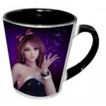 Personalised Black inner Latte Mug 12oz