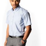 Mens Pinpoint Oxford Half Sleeve Shirt
