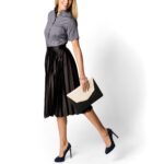 Ladies Pinpoint Oxford Half Sleeve Shirt