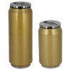 Personalised Stainless Steel Coke Can With Straw - Gold