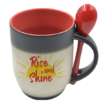 11 oz Color Change Mug w/Spoon (Red)